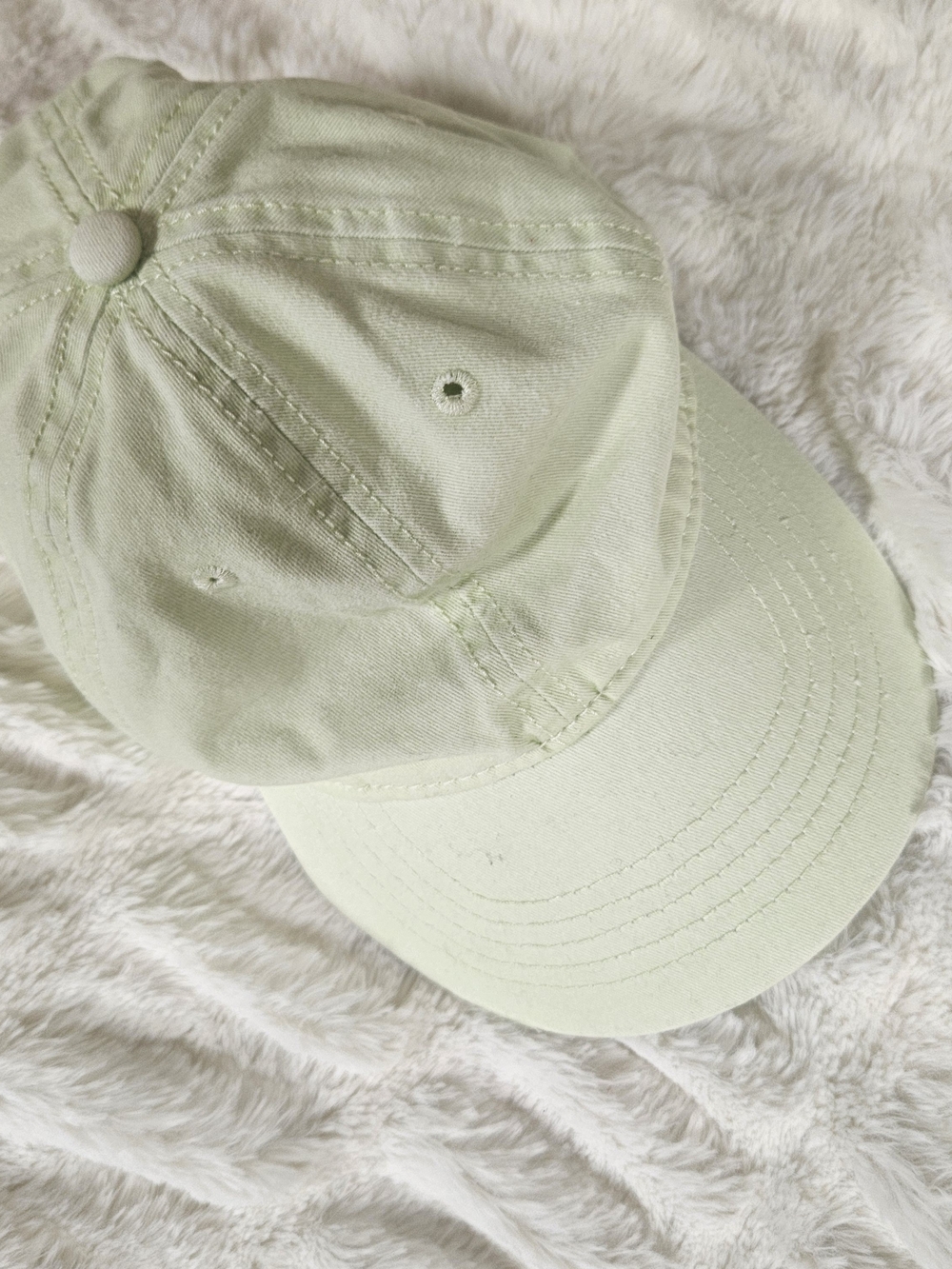 Womens Pale Lime Baseball Cap